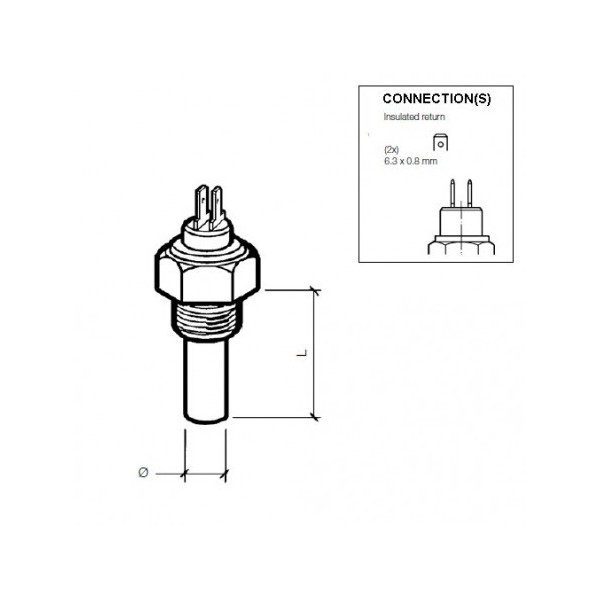 CAPTEUR DE TEMPERATURE 120° M14